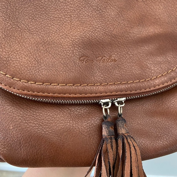 Tom Tailor Brown Faux Leather Western Summer “Lari”Crossbody Satchel Bag - Picture 5 of 8